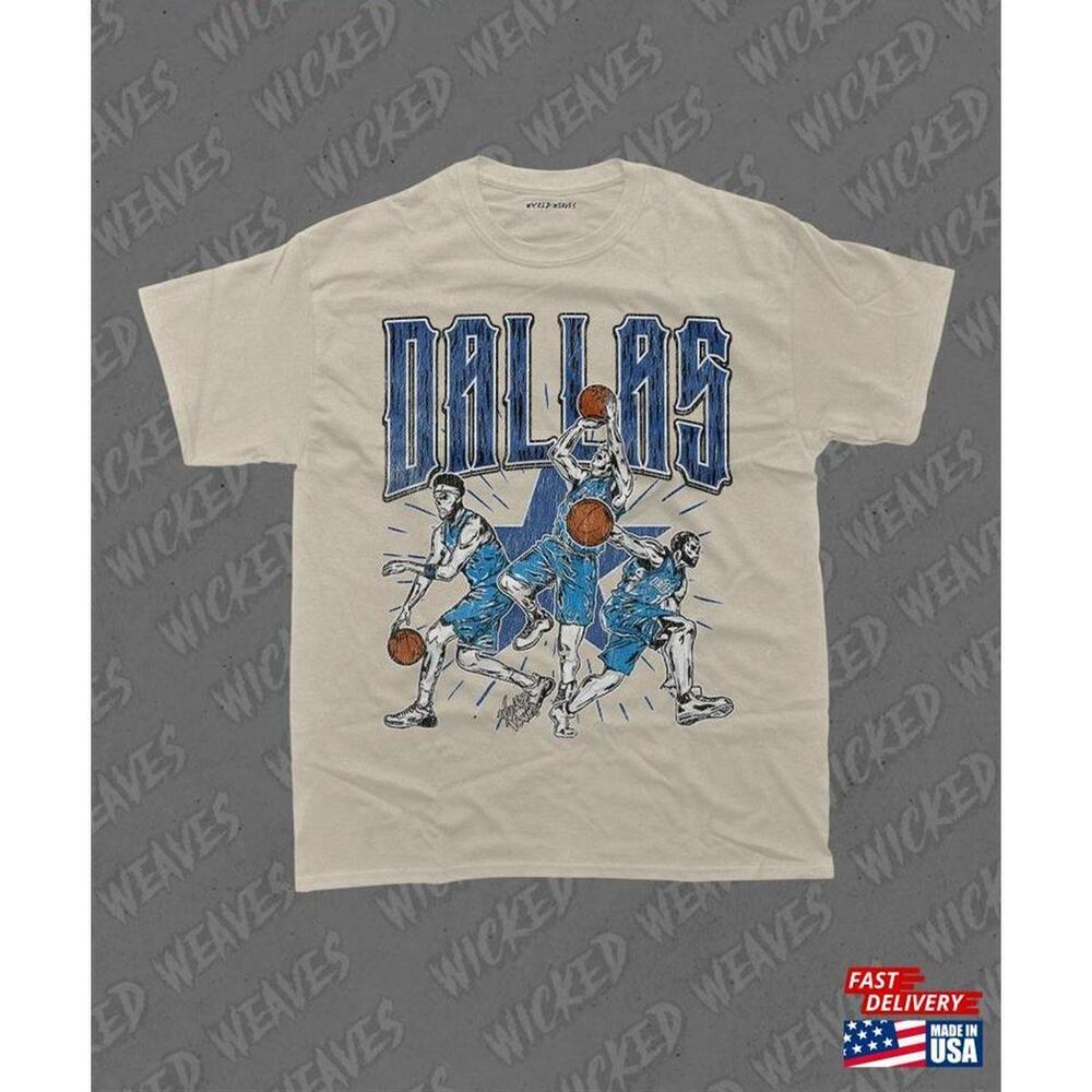 Dallas Basketball Shirt Luka Kyrie  Klay Nba Fan Tee Tshirt Classic